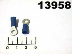 Клемма кольцевая 4мм синяя RVS2-4