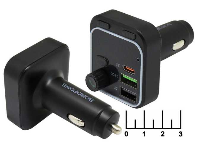 Модулятор MP3/FM//2USB+Type C Borofone BC53 + bluetooth
