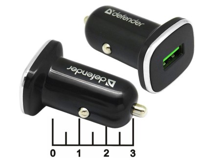 Автомобильное зарядное устройство USB 3.6-6.5V 3A/6.5-9V 2A Defender UCA-91 черный