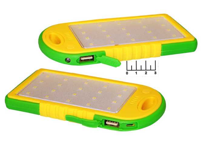 Power Bank 2USB 5V 2A 3Ah - вход micro USB + световая панель 20LED