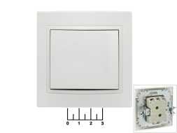 Выключатель 1-клавишный TDM (Таймыр) белый керамика (SQ1814-0001)