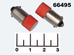 Лампа светодиодная 12V 0.5W BA9S красная