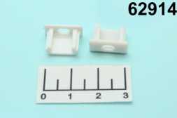 Заглушка для профиля PAL1506 белая с отверстием (402063)