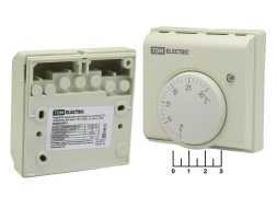 Терморегулятор для теплого пола механический (+5...+30C) слоновая кость HT-1 TDM (2503-0010)