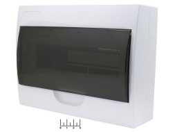 Бокс 12 модулей навесной с крышкой Эра ЩРН-П-12 (белый) BOXS12