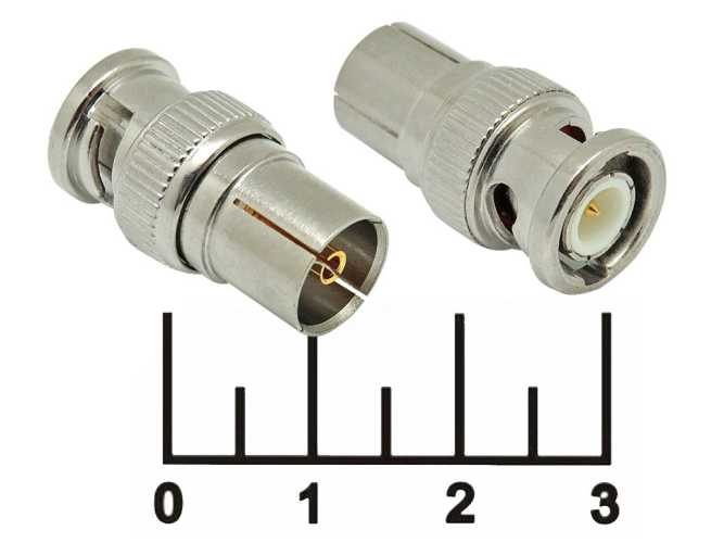 Переходник BNC штекер/TV гнездо