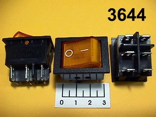 Выключатель 250/15 IRS-2C желтый 6 контактов Б (25*28)