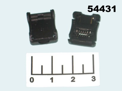 Разъем питания micro USB 5pin штекер на кабель в корпусе
