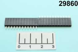 Разъем PBS-12 гнездо шаг 2.54мм черный