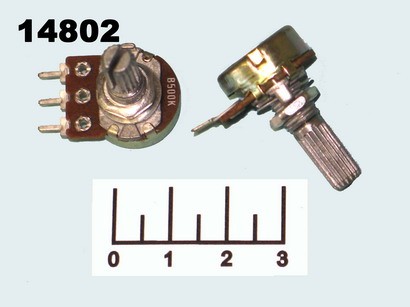 Резистор переменный 500 кОм 16K1 KC (+45) (WH148)