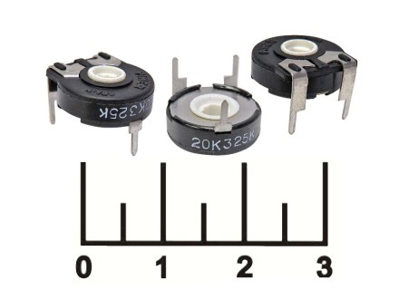 Резистор подстроечный 20 кОм PT15LV (+112)