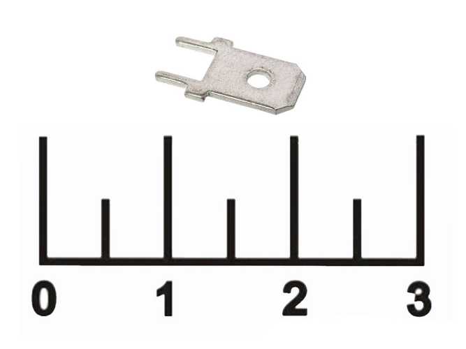 Клемма ножевая штекер 6.3мм на плату