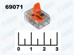 Клеммник линейный 2pin горизонтальный 221-412 WAGO original