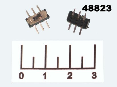 Микропереключатель движковый 2-х позиционный 6 контактов (IS-2235S)