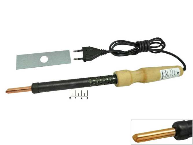 Паяльник 220V 100W ЭПЦН-100 с деревянной ручкой (SQ1025-0505)