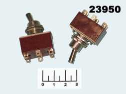 Тумблер 220/3 220V 3A ТП1-2 2-х позиционный с фиксацией 6 контактов