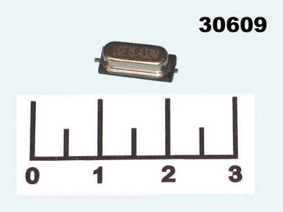 КВАРЦ 18.432 МГЦ (HC-49/S) SMD