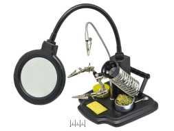 Лупа-подставка паяльная с захватом 90мм ZD-10Y