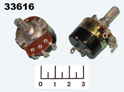 Резистор переменный 1 кОм 24S1-A1K (L20KC) выкл (+56)