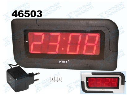 Часы цифровые VST-739-1 красные