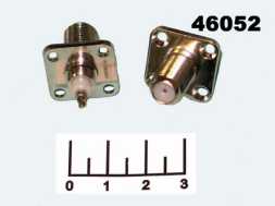 Разъем F гнездо в панель под 4 винта