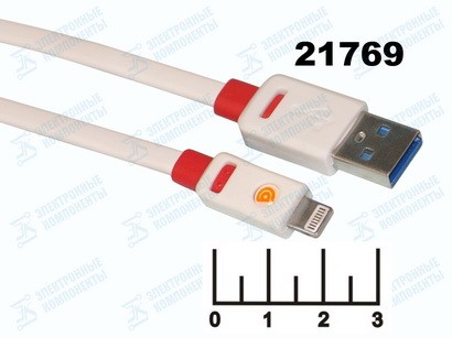 Шнур USB-iPhone Lightning 2м плоский Griffin Premium