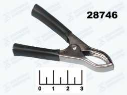 Зажим крокодил L-75 черный (8-0039)