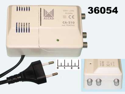 Антенный усилитель 40-400МГц, 470-862 МГц CA-210 с регулировкой на 2TV
