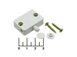 Кнопка 220/1 220V 1A белая без фиксации PBS1203A