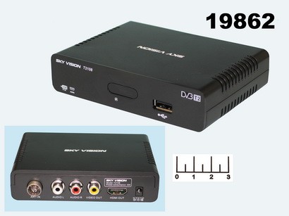 Ресивер цифровой телевизионный DVB-T2 Sky VIsion T2108 + медиаплеер