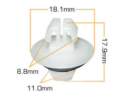Клипса крепежная d-11мм KJ-509S