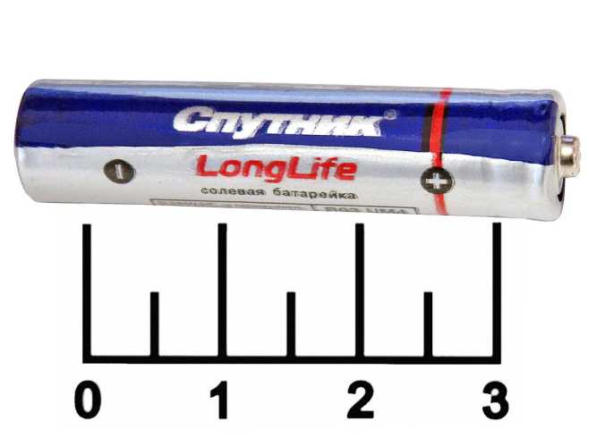 Батарейка AAA-1.5V Спутник LongLife R03 (ААА)