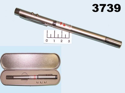 Указка лазерная ручка + фонарь LED + телескопический магнит №8013