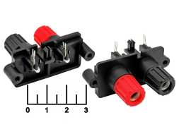 Клемма банан 2 гнезда на плату