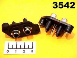 Разъем RCA 2 гнезда в панель