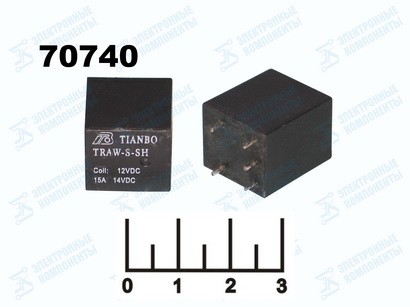 РЕЛЕ =12V 15A/14VDC TRAW-S-SH (V23072-C1061-A303)