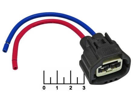 Разъем 2pin гнездо влагозащищенный на проводе 7283559610 Cargen (AX976)