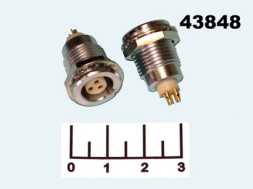 Разъем 3pin гнездо gold (EGG1B303CYM)