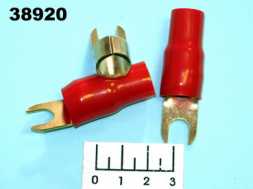 Клемма U-образная 35/5 gold красная 7-118