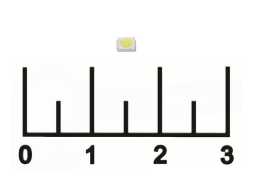 Светодиод LED 2W 6V 200lm 7000K (3030) SMD