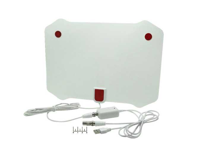 Антенна комнатная для цифрового ТВ RH-HDTV029 с усилителем (питание USB)