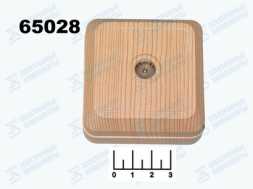 Розетка TV накладная проходная TDM (ладога) сосна