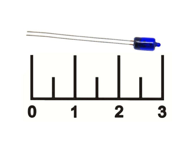 Лампа 10V 0.055A H39 3мм синяя