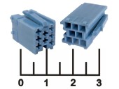 Корпус разъема mini ISO 8pin (серый)