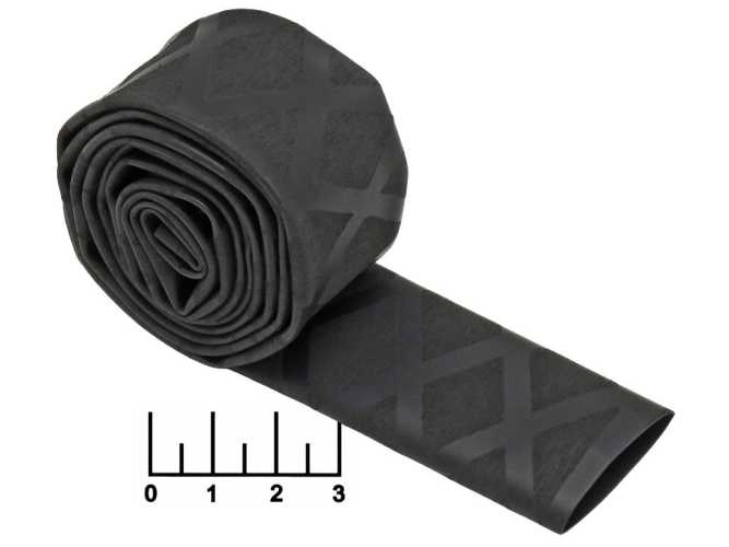 Термоусадочная трубка 20/10мм (термоусадка) 1м (красная) (нескользящая)