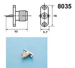Разъем SMA гнездо в панель под 2 винта 815