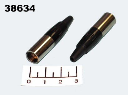 Разъем mini XLR штекер на кабель (12-0137)