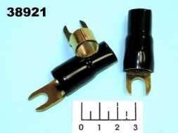 Клемма U-образная 35/5 gold черная 7-118