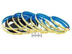 Светодиодная лента 12V белая холодная 2.5см (9W/480LED/1м) 6000K 8мм COB IP20