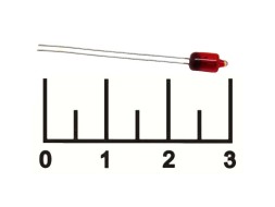 Лампа 10V 0.055A H39 3мм красная